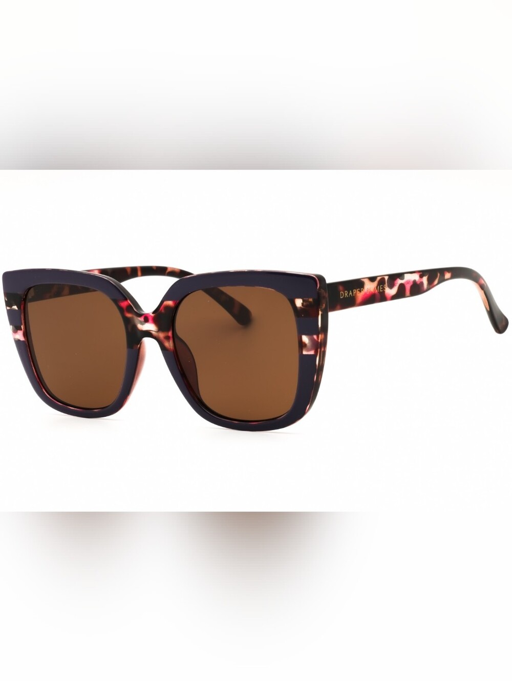 Draper James DJ9036, PLUM TORTOISE/Brown, Size53X20X145